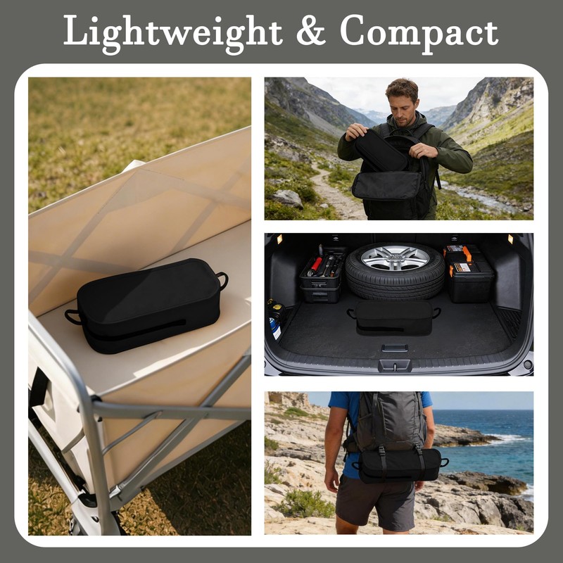 High Back Lightweight Camping Chair for Adults with Wide Seat