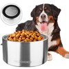 FristChoice Stainless Steel Dog Bowls with Non-Slip Rubber Bottom,Durable Insulated