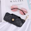 WOMLEX PU Leather Glasses Case Sunglasses Case Portable Glasses Case,