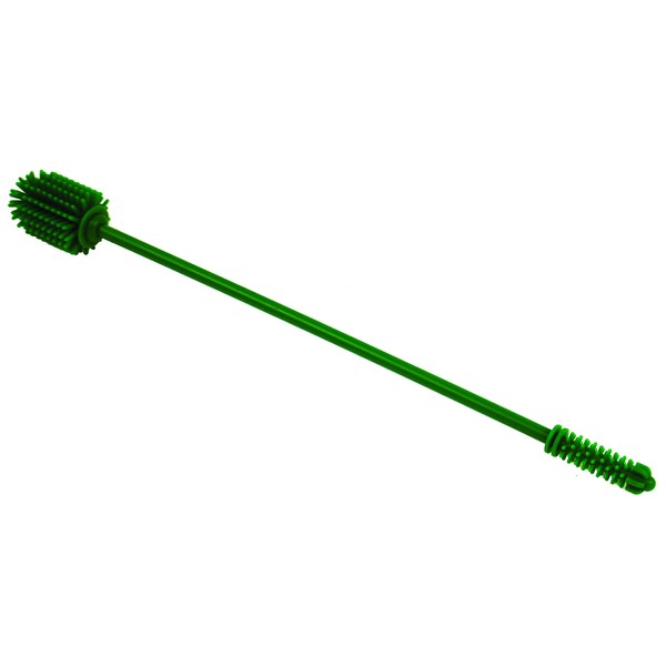 LEM Products Silicone Dual-Head Stuffing Tube Cleaning Brush, Bottle Brush, Green, 12"