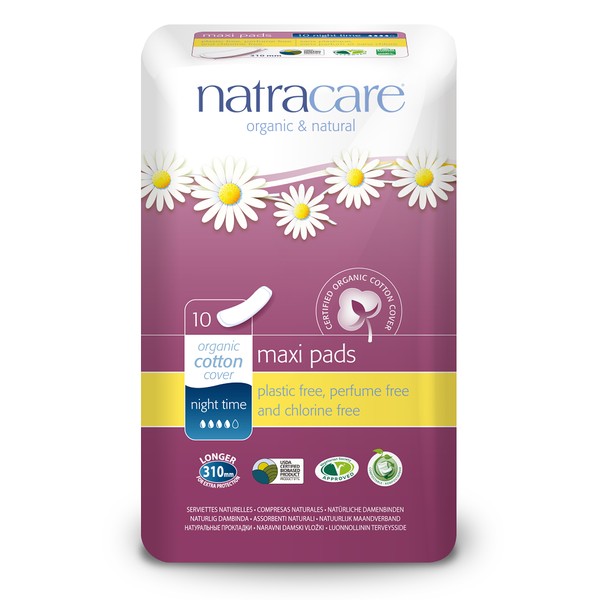Natracare Night Time Pads 10 Count