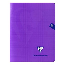 Clairefontaine Notebook Mimesys Pique Polypropylene 17 x 22 cm 96 Pages 90 g Purple