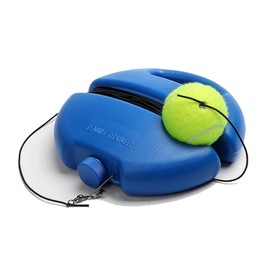 Hpamba Tennis Trainer Tennis Rebound Tennis Trainer Set Elastic Tennis Training Tennis Trainer with Ball Plastic Tennis Trainer for Beginners, Children and Adults Solo Training 1 Piece (Blue)