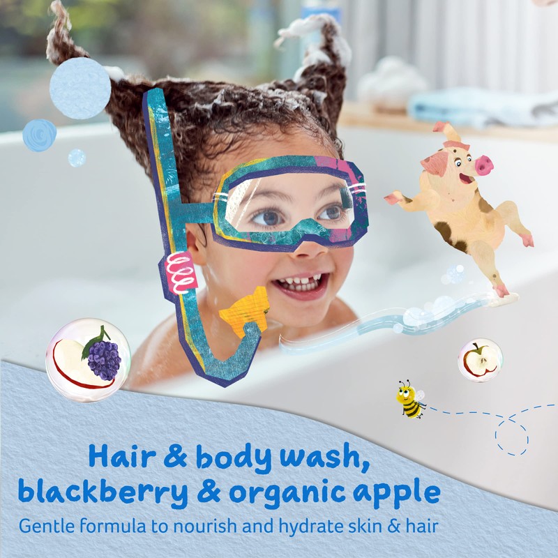 Childs Farm Hair and body shampoo with blackberry and organic