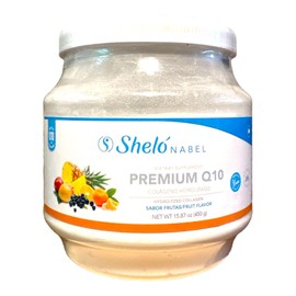 Sheló NABEL Premium Q10 Hydrolized Collagen Powdered Premix Natural Fruit Flavor 15.87 oz