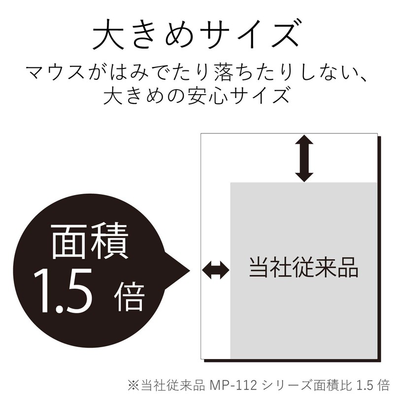 エレコム マウスパッド XLサイズ メタリック(ブラック) MP-MBGBK