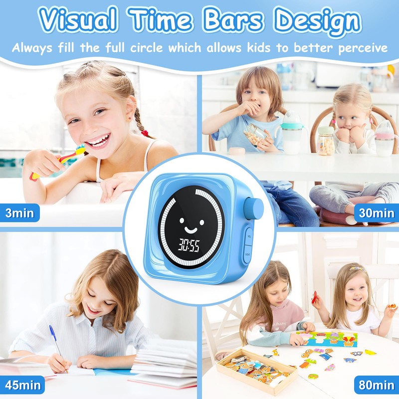 Visual Timer for Kids, 99 Minute Digital Cute Kids Visual