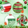 2PCS Christmas Porch Sign Door Banner Decorations (Green)