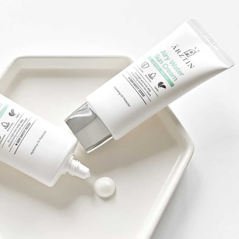 Airy Water SUN Cream SPF50+, PA++++, Lotion Type, NO Whitecast