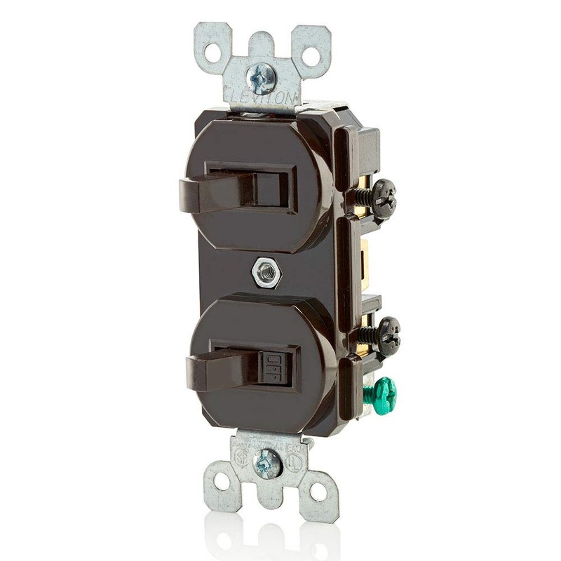 Leviton 15 Amp, 120/277 Volt, Duplex Style Single-Pole/3-Way AC Combination