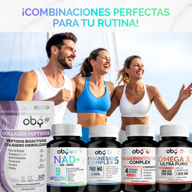 Nad Max Con Nmn Y Nr Nicotinamida Ribosa, Resveratrol, Quercetina,
