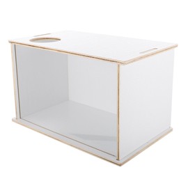 iplusmile Hamster Sand Bath Decorative Sand Bath Guinea Sand Sandwood Container Hamster Chipmunk Transparent Chinchilla Bathroom Acrylic Square Accessories Hamster Toilet