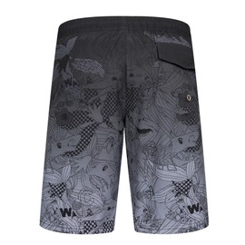 APTRO Men's Swimming Trunks, Long Swimming Shorts, Quick-Drying Board Shorts, Leisure Shorts with Inner Briefs, 2401, gray