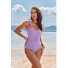 AI'MAGE Womens One Piece Swimsuit Belted 2024 Tummy Control Bathing