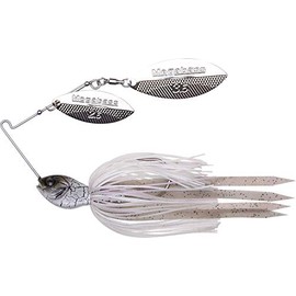 Megabass SV-3 Double Willow Spinnerbait - White Python, 3/8 oz