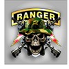 Army Ranger skull sticker/decal