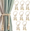 Pack of 8 Curtain Rope Tiebacks, Curtain Rope Buckle, Handmade