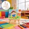 2Pcs Mini Easels Stand,Small Wooden Easel Canvas Stand for Display
