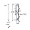 Premium Quality M4TEC ZB8 Shiny Stainless Steel Angle Strike Plate