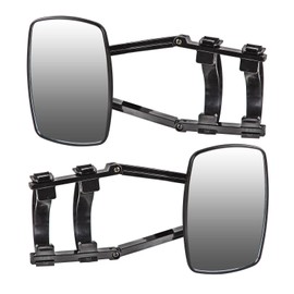 VOBOR 2 x Caravan Mirrors, Universal Additional Mirrors, Caravan Mirrors, 190 x 125 mm, Adjustable Double-Sided Caravan Mirrors for Motorhomes, All Standard Vehicle Types