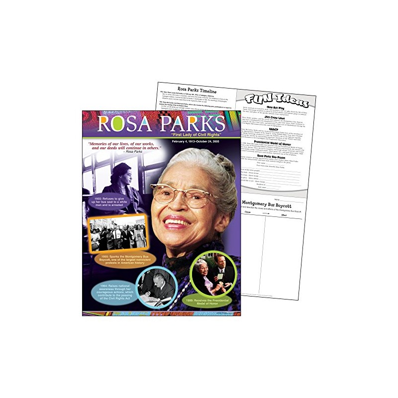 TREND enterprises, Inc. Rosa Parks Learning Chart, 17" x 22"