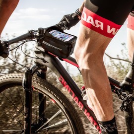 Faletony Bicycle Frame Bag Waterproof Handlebar Bag Top Tube Bag Bicycle with 3D Sun Visor and TPU Sensitive Touch Screen, Bicycle Bag Frame Bag for Mountain Bikes, Road Bikes, E Bikes