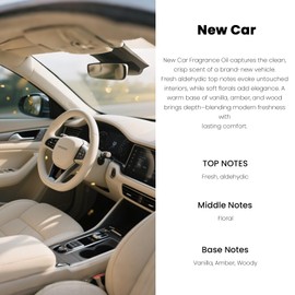 Hanging Car Air Freshener, Long Lasting Essential Oil Diffuser, Non-Toxic New Car Scent, Cute Car Fresheners for Women, 2 Pack Made in USA