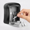 Key Lock Box, Resettable 4 Digit Combination Spare Key Safe