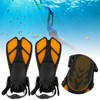 2pcs Adjustable Snorkel Fins Soft TPR Open Heel Long Diving