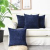 CaliTime Pack of 4 Cozy Throw Pillow Covers Cases for