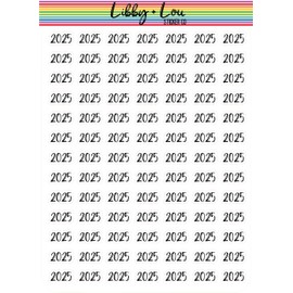 2025 Planner Sticker | Libby and Lou Sticker Co