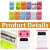 JRYXDS Cartoon Roller Eraser, 6 Pieces Coloured Pencil Eraser Roller,
