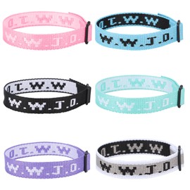 Axlksia 6 PCS WWJD Bracelets for Men and Women – What Would Jesus Do Bracelets