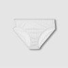 JAJU [JAJU] Women's Cotton Stripe Hipster Panties 3-Pack_Grey