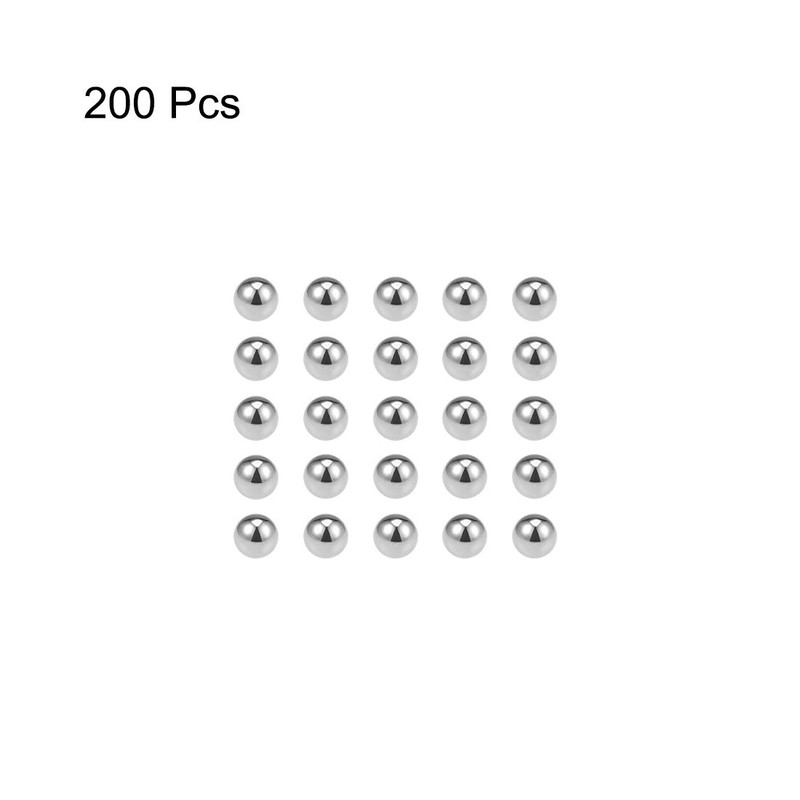 sourcing map 200 pieces precision balls 3/32 inch chrome steel