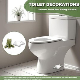 Toilet Bolt Covers.Frog.Dolphin 4PCS Toilet Screw Cover Caps Exquisite Toilet Decorations
