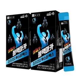 Jongkundang 종근당 젤세라 블랙마카 부스터 맥스 20ml 14포, 2개 Joungkundang Gelsera Black Maca Booster Max 20ml 14 Sachets, 2 pcs