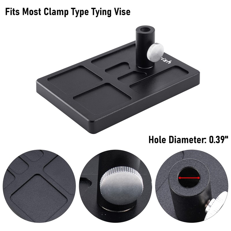 Dr.Fish Fly Tying Pedestal Base for Clamp Fly Tying Vise