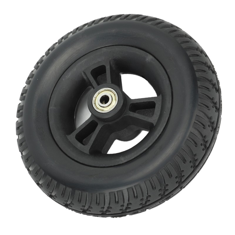 Wheelchair Wheel Replacement Non Slip Solid PU Strong Bearing Capacity