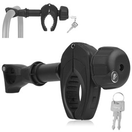 Sorlpv Frame holder for bicycle carriers, 25 cm length, universal short bicycle frame holder, lockable, frame holder for U-bracket tube: diameter 2.5-3 cm, for frame diameter of the bicycle: diameter