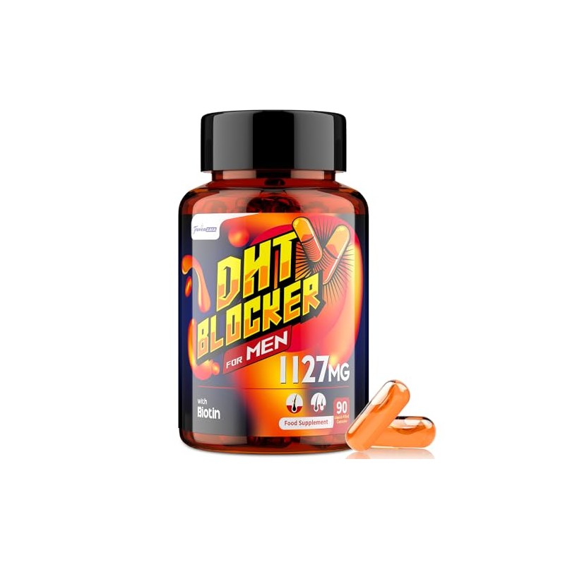 DHT Blocker for Men 1127mg, Advanced Hair Growth Supplement in