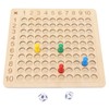 Wooden Multiplication Board Educational Multiplication Game Board for Learning Teaching