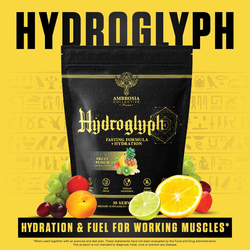 Ambrosia Hydroglyph Intraworkout Formula w/BCAA + EAA + Electrolytes Hydration