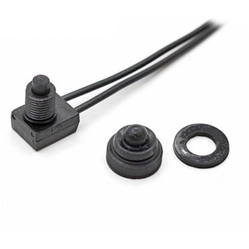 Aofan 12V Waterproof Push Button Switch (5 Pack) - SPST