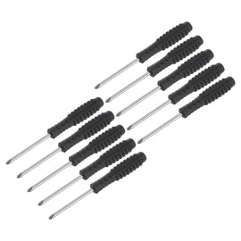 sourcing map Mini Phillips Screwdriver, 3.0mm Cross Head with Non-Slip Handle for Small Appliances, 10 Pcs