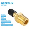 Breezliy 4PCS 1/4" NPT Tank Valve Anti-Corrosion Brass Schrader Valve