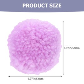 VICASKY Pompoms for Crafts 12pcs Fluffy Pom Pom Balls Large Craft Balls for Beanies