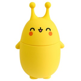 Emartbuy 270 ml Leakproof Chicken Stainless Steel Vacuum Insulated Hot & Cold Flask Water Bottle Food Flask Kids Cute Cool - Yellow Eyes Closed