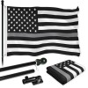 UD_G128 Combo Pack: Flag Pole 6 FT Black Tangle Free