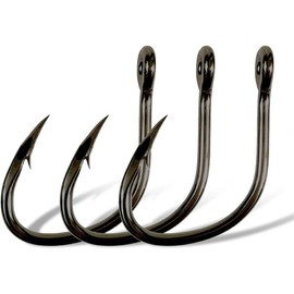 5pcs Premium Grouper  Hooks - Heavy-Duty Circle Hooks for Saltwater Big  Gear, Perfect for Big Game  Supplies & Tackle rod and reel combo fly fishing freshwater - Model: S#231.42LB-5PCS